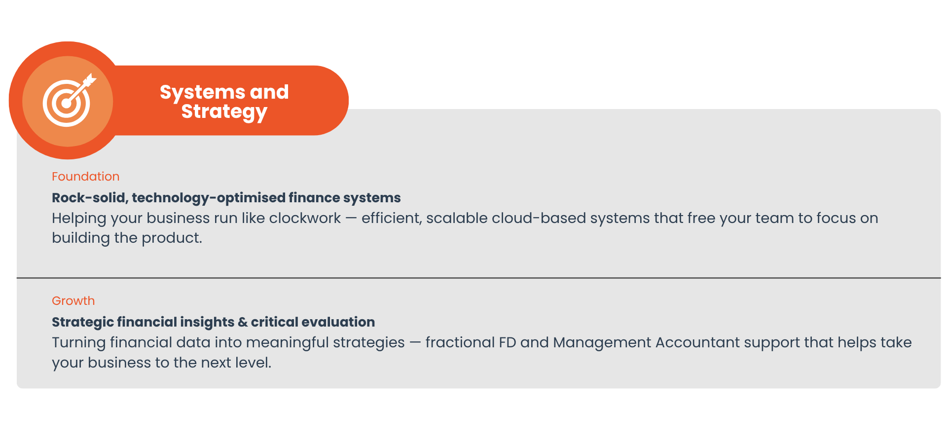 Strategy and systems infographic